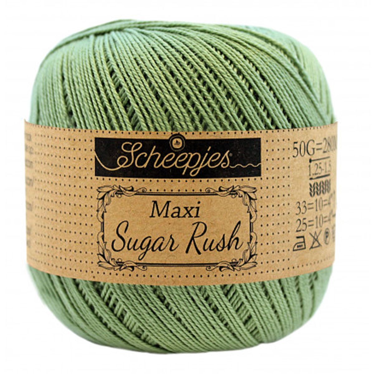 Scheepjes Maxi Sugar Rush Garn Unicolor 212 Sage Green