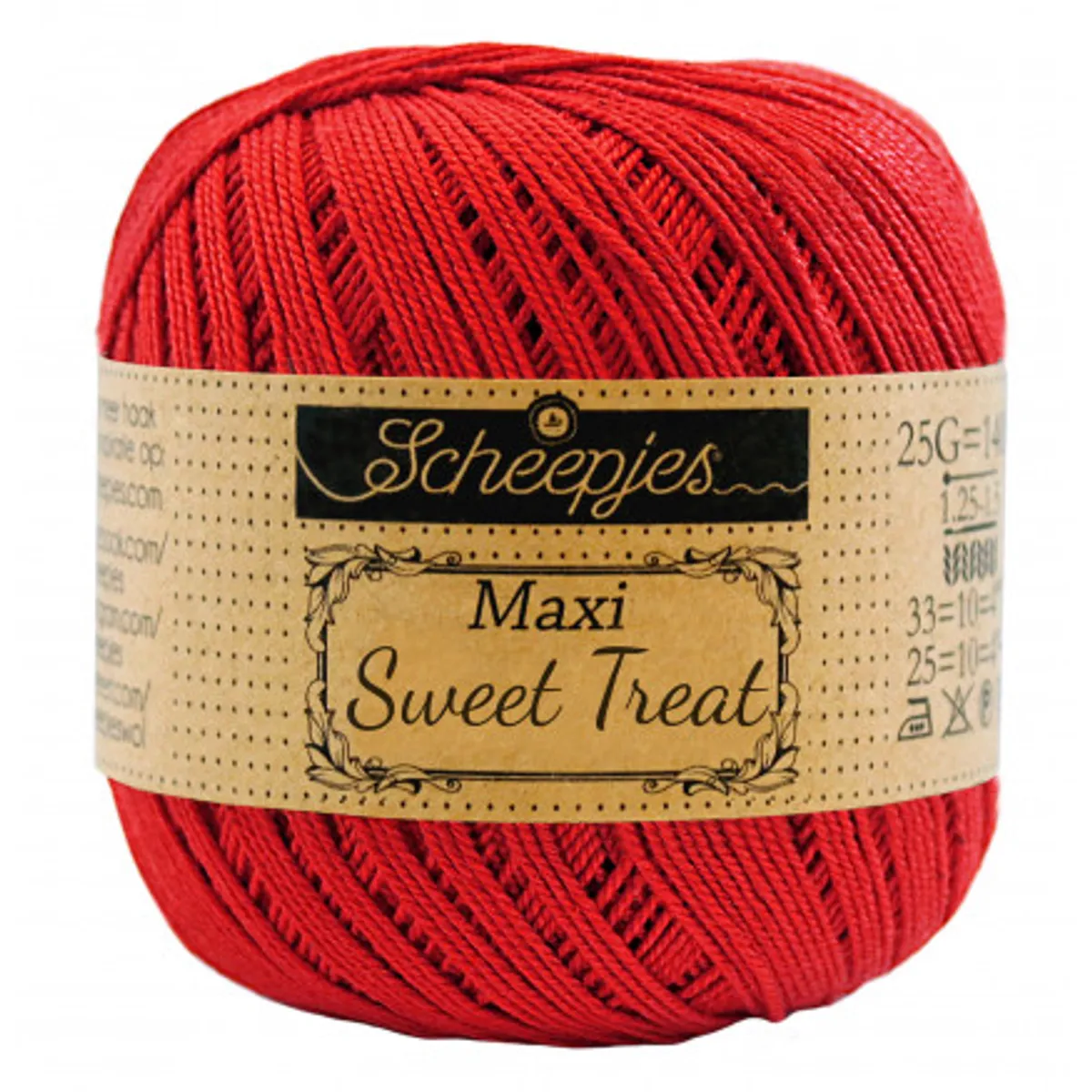 Scheepjes Maxi Sweet Treat Garn Unicolor 115 Hot Red