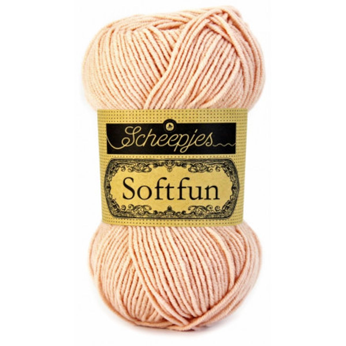 Scheepjes Softfun Garn Unicolor 2466 Lys Fersken