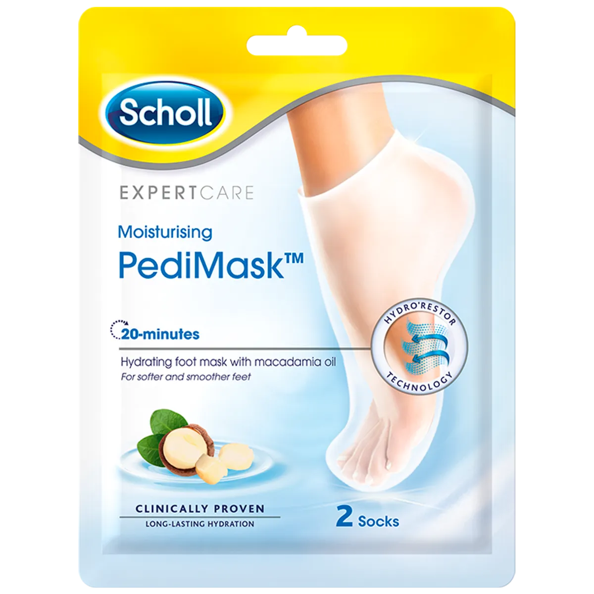 Scholl PediMask Macadamia (2 stk)