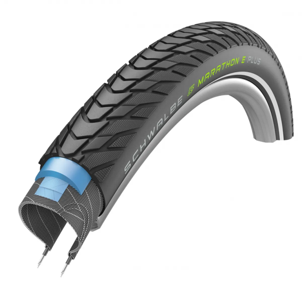 Schwalbe Marathon E-Plus Tråddæk - 28x2,00 (50-622) E-50