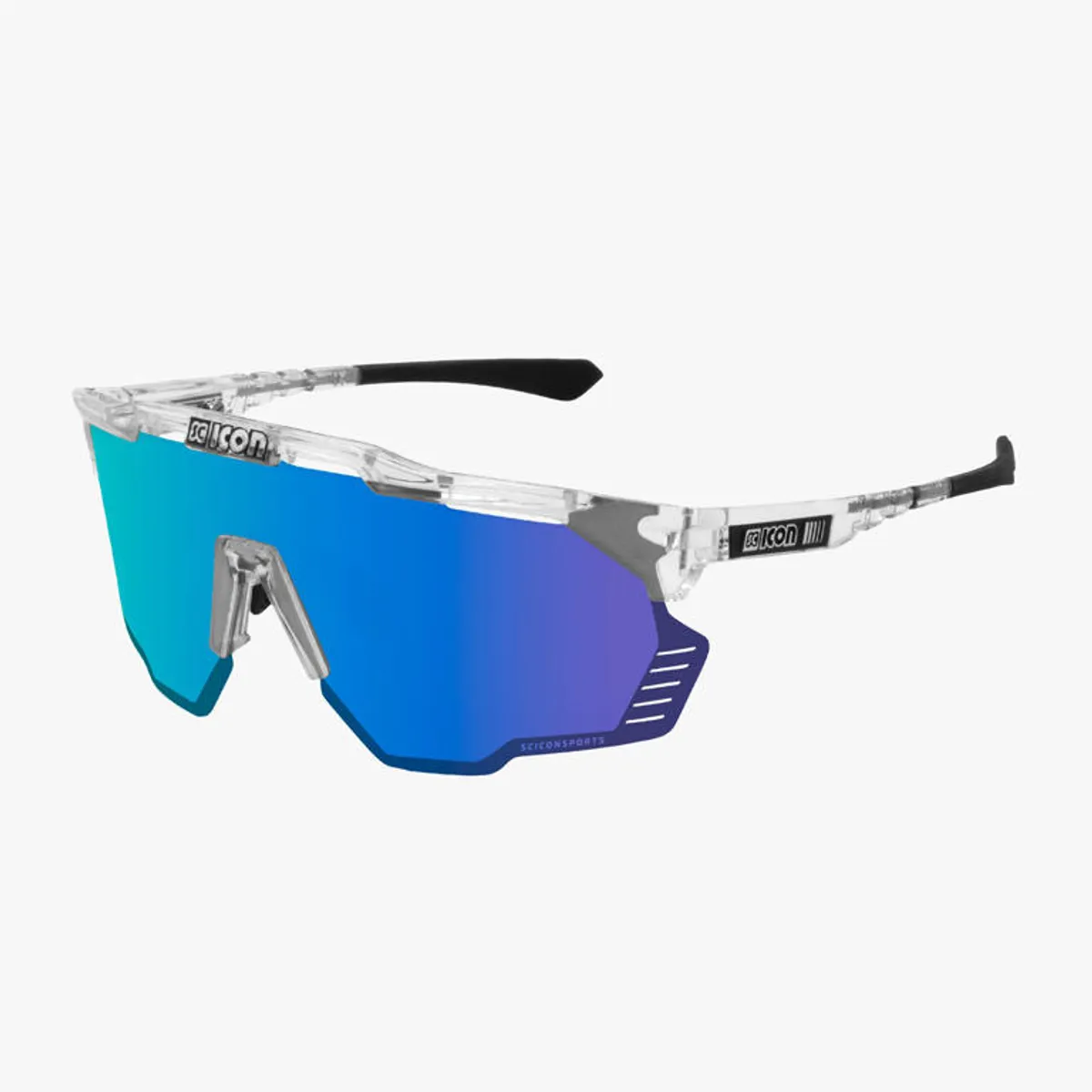 Scicon Aeroshade Kunken - Cykelbrille - Multimirror Blue / Crystal Gloss