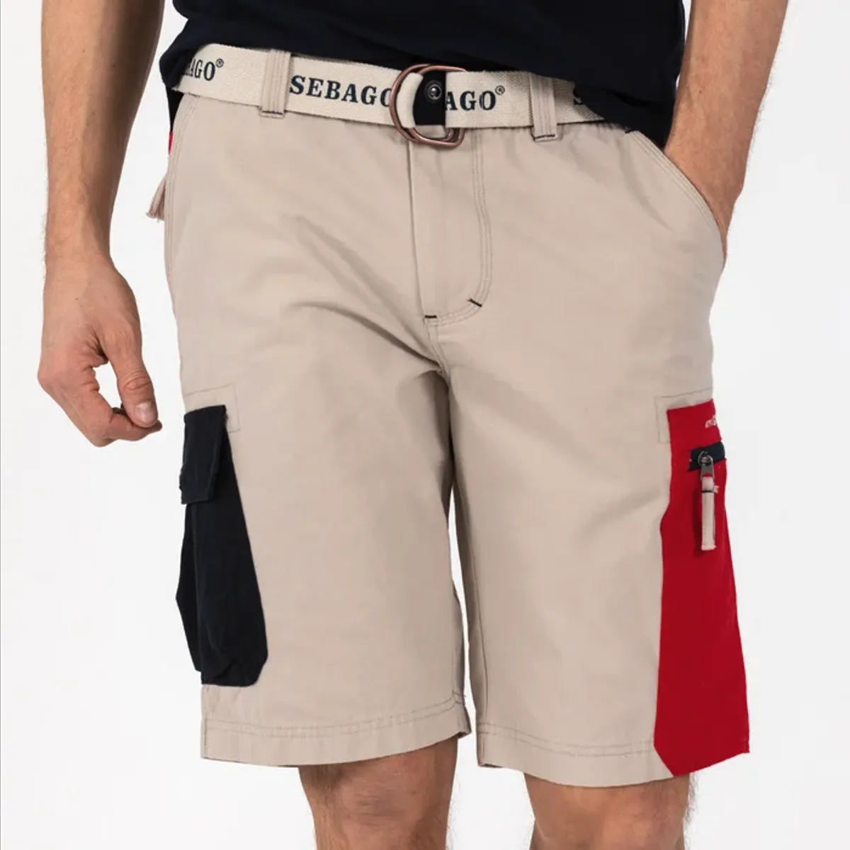 Sebago Red Pocket Shorts_2x-large