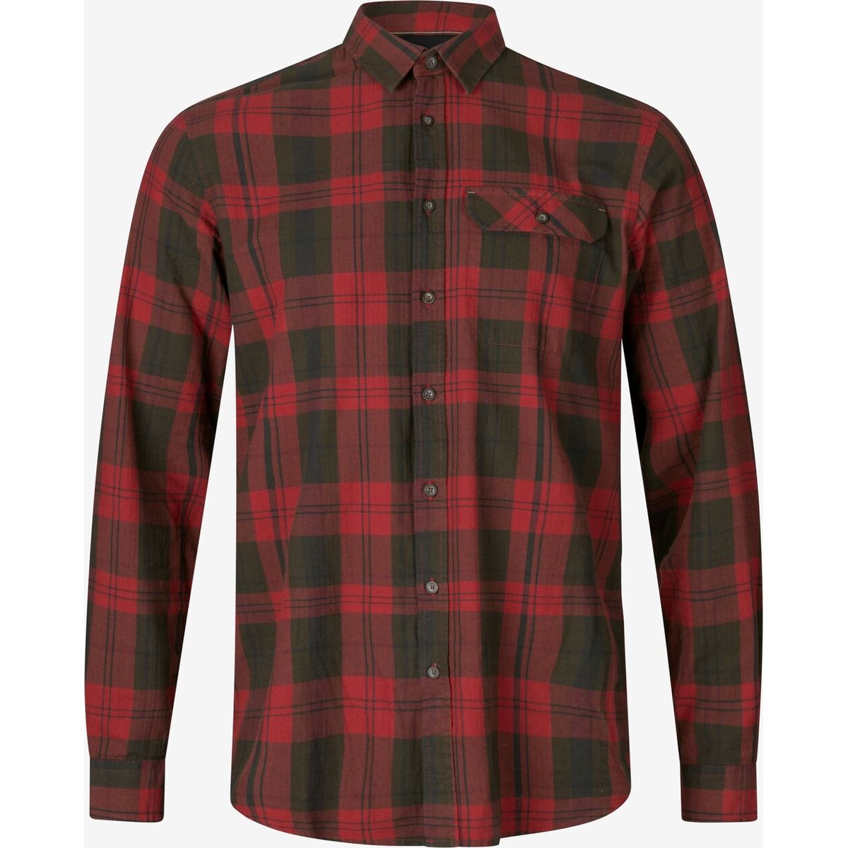 Seeland - Highseat skjorte (Red forest check) - 2XL