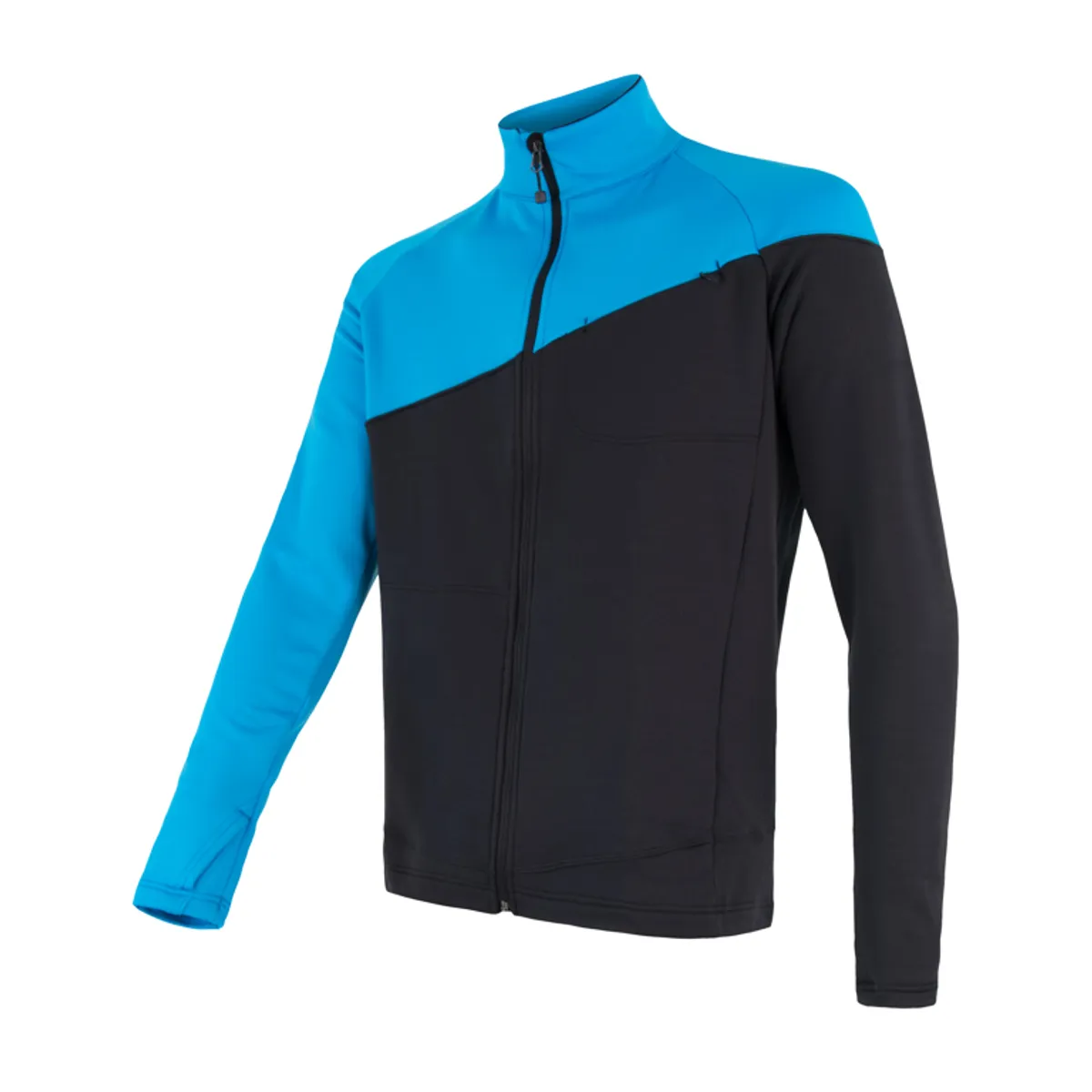 Sensor Tecnostretch FZ Jacket - Fleecejakke - Herre - Blå/Sort - Str. M