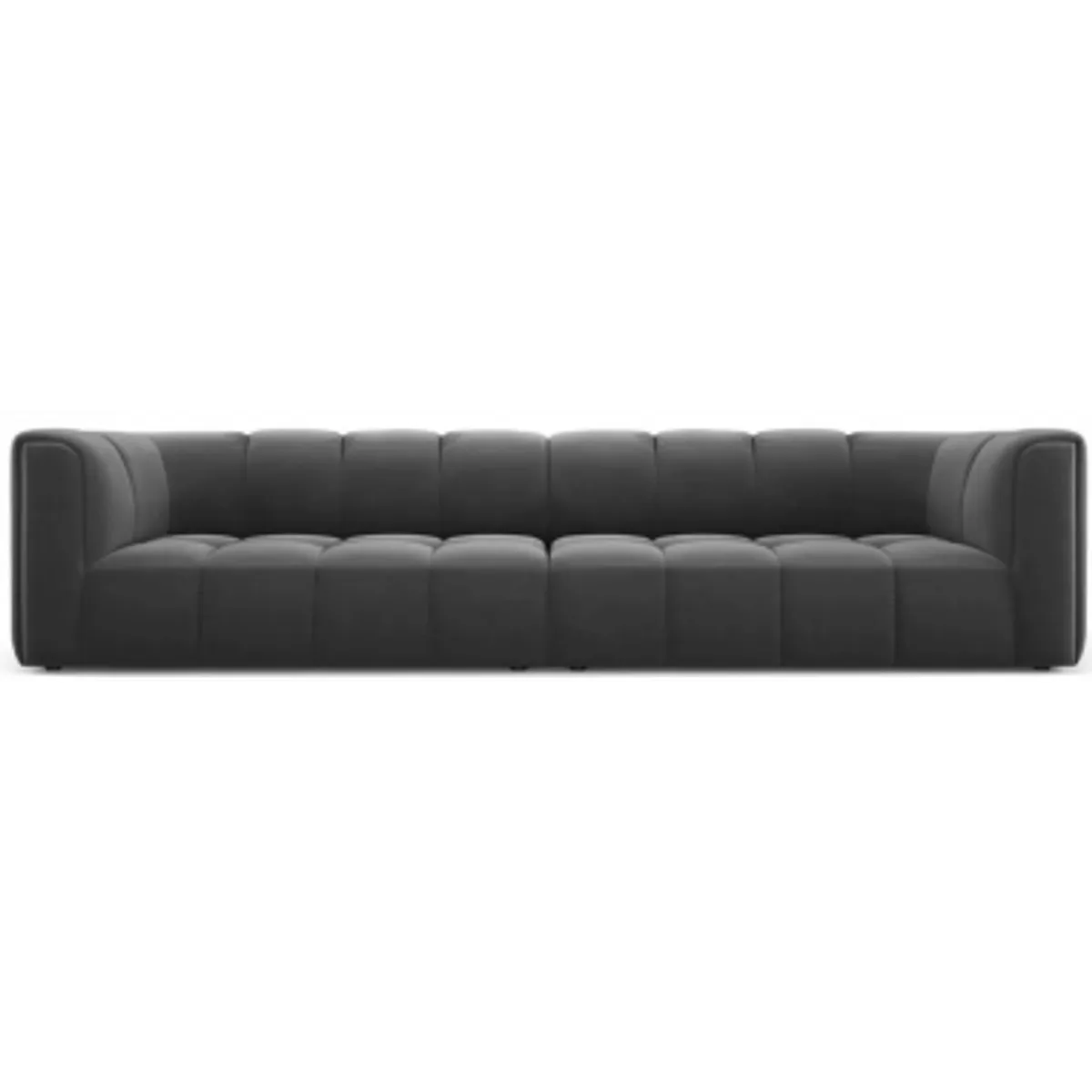 Serena 4-personers sofa i velour B286 x D96 cm - Grå