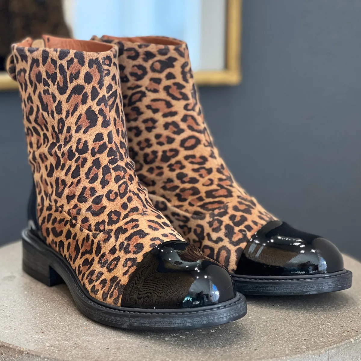 Shoedesign Copenhagen, Ankel støvle, DAHLIA SPA - Leopard 39