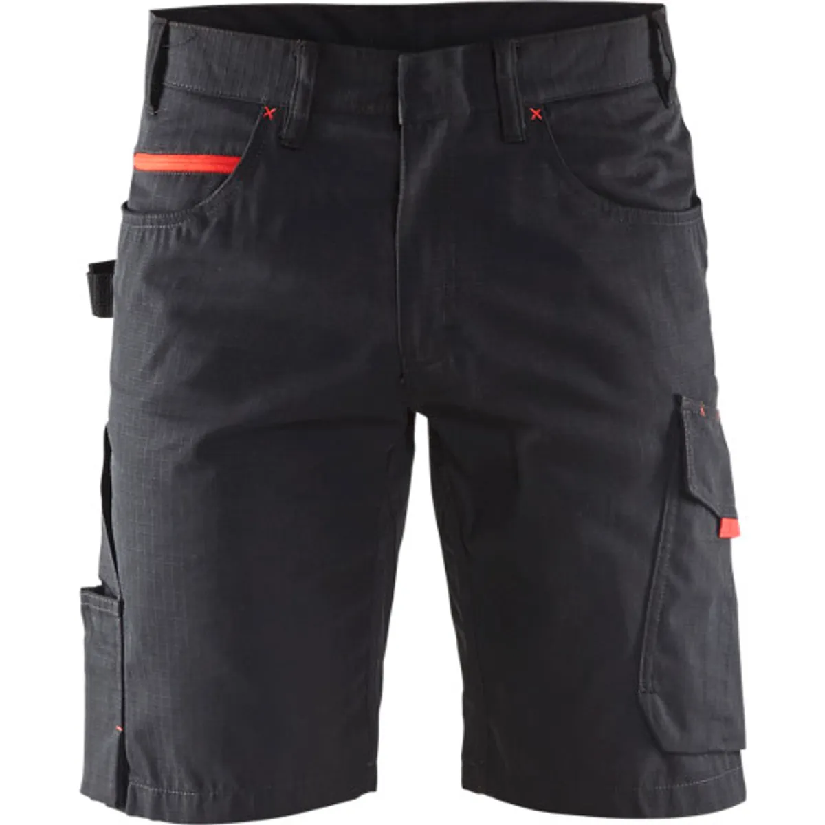 SHORTS 14991330 SORT/RØD, C56