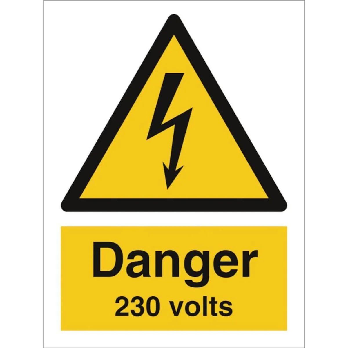 Sign IMO Danger 230 volts 107054