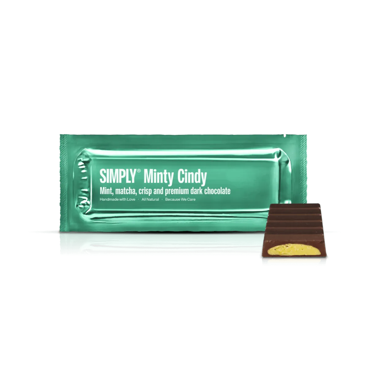 Simply® Minty Cindy | Mint, matcha the, crisp og premium mørk chokolade