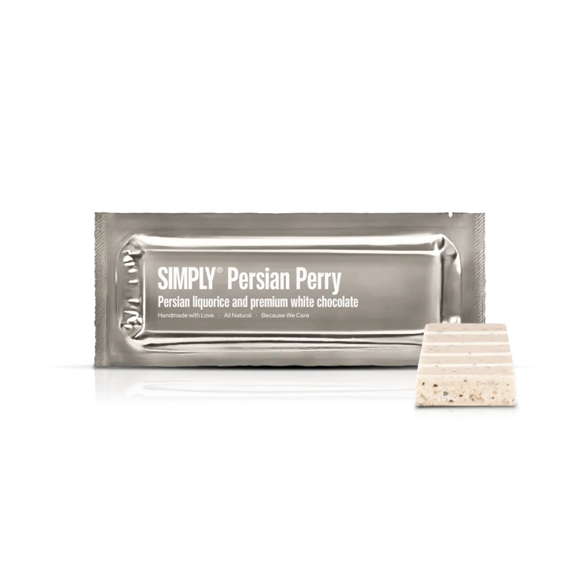 Simply® Persian Perry | Persisk lakrids og premium hvid chokolade