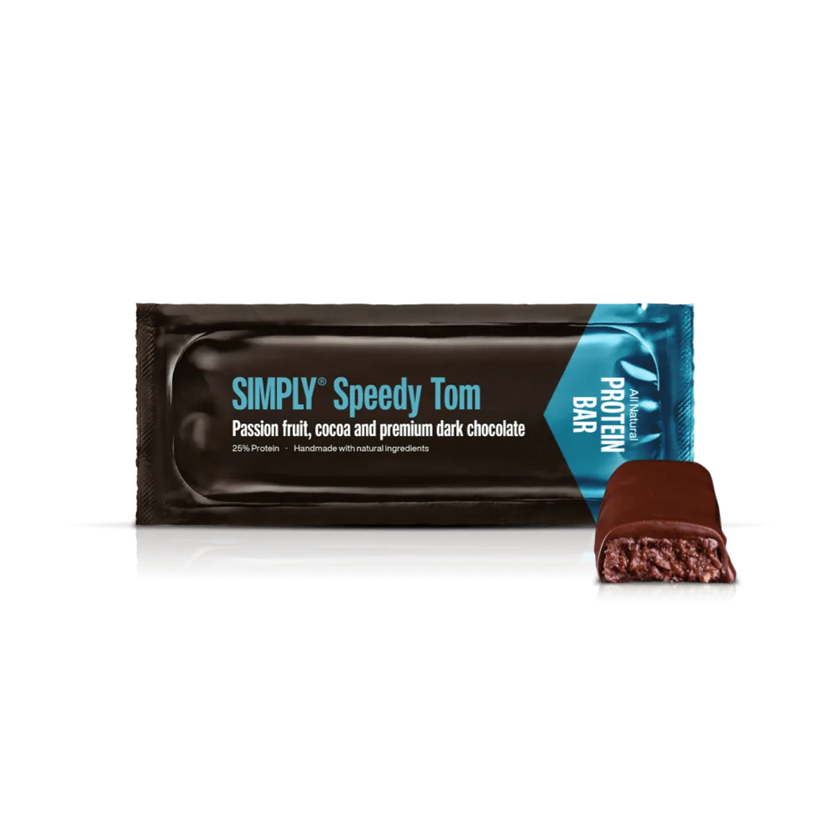 Simply® Speedy Tom Proteinbar | Acai, kakao, passionsfrugt og premium mørk chokolade