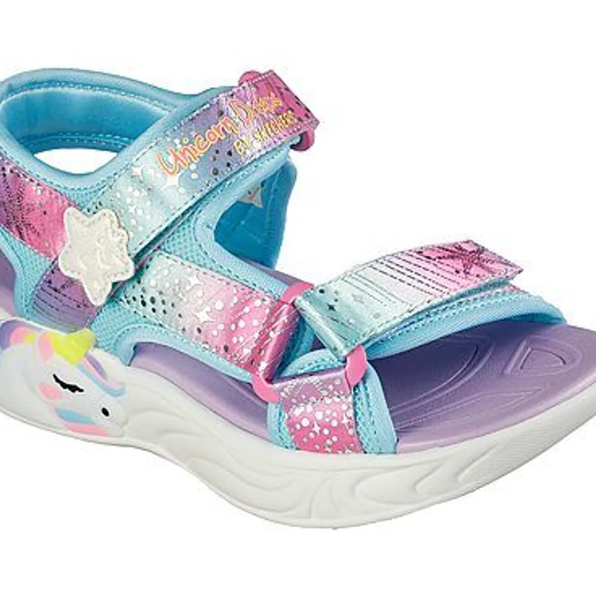 Skechers - Girls Unicorn Dreams Sandal, 48-0219 - Multifarvet - 27