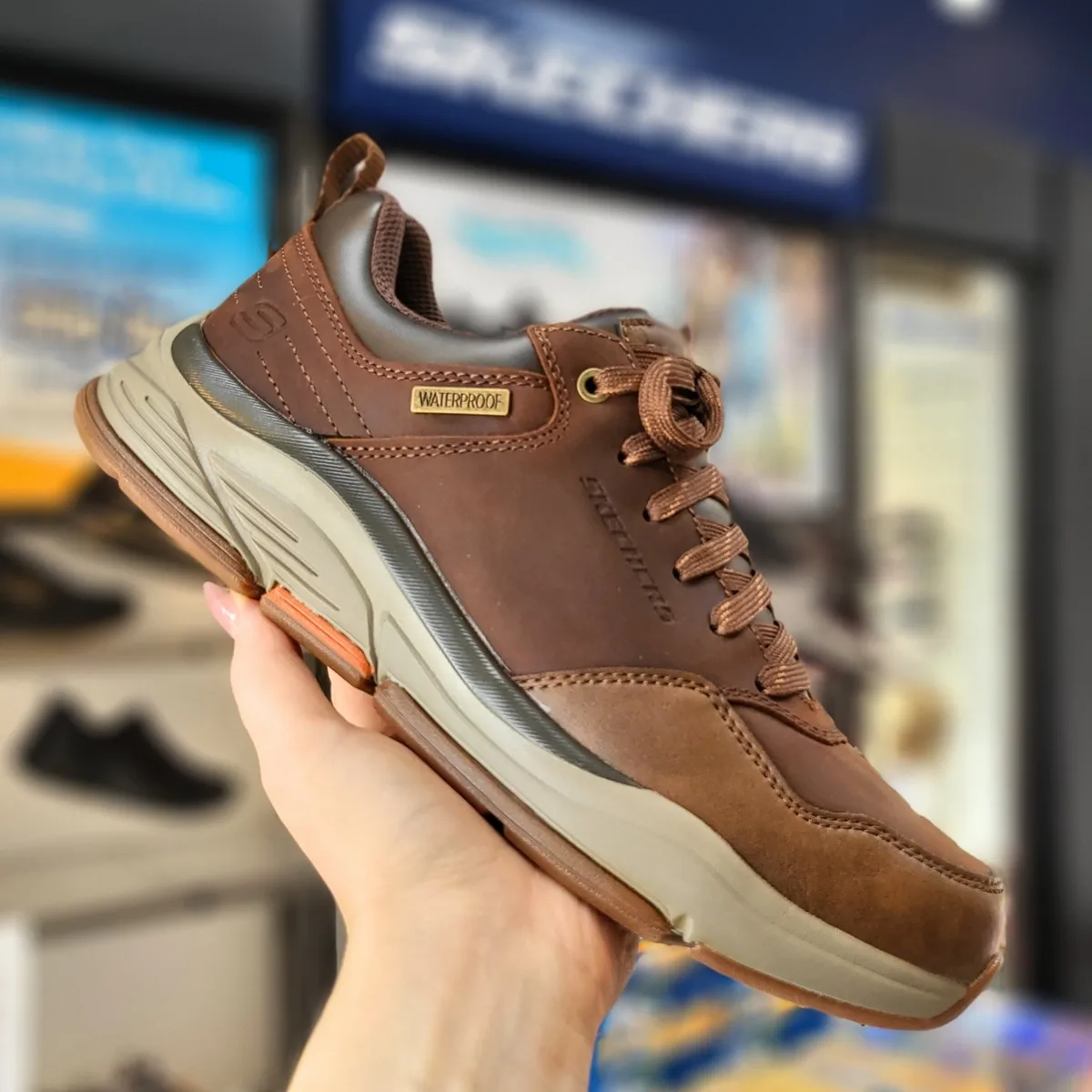 SKECHERS, Relaxed Fit: Benago - Waterproof - Dark Brown 46