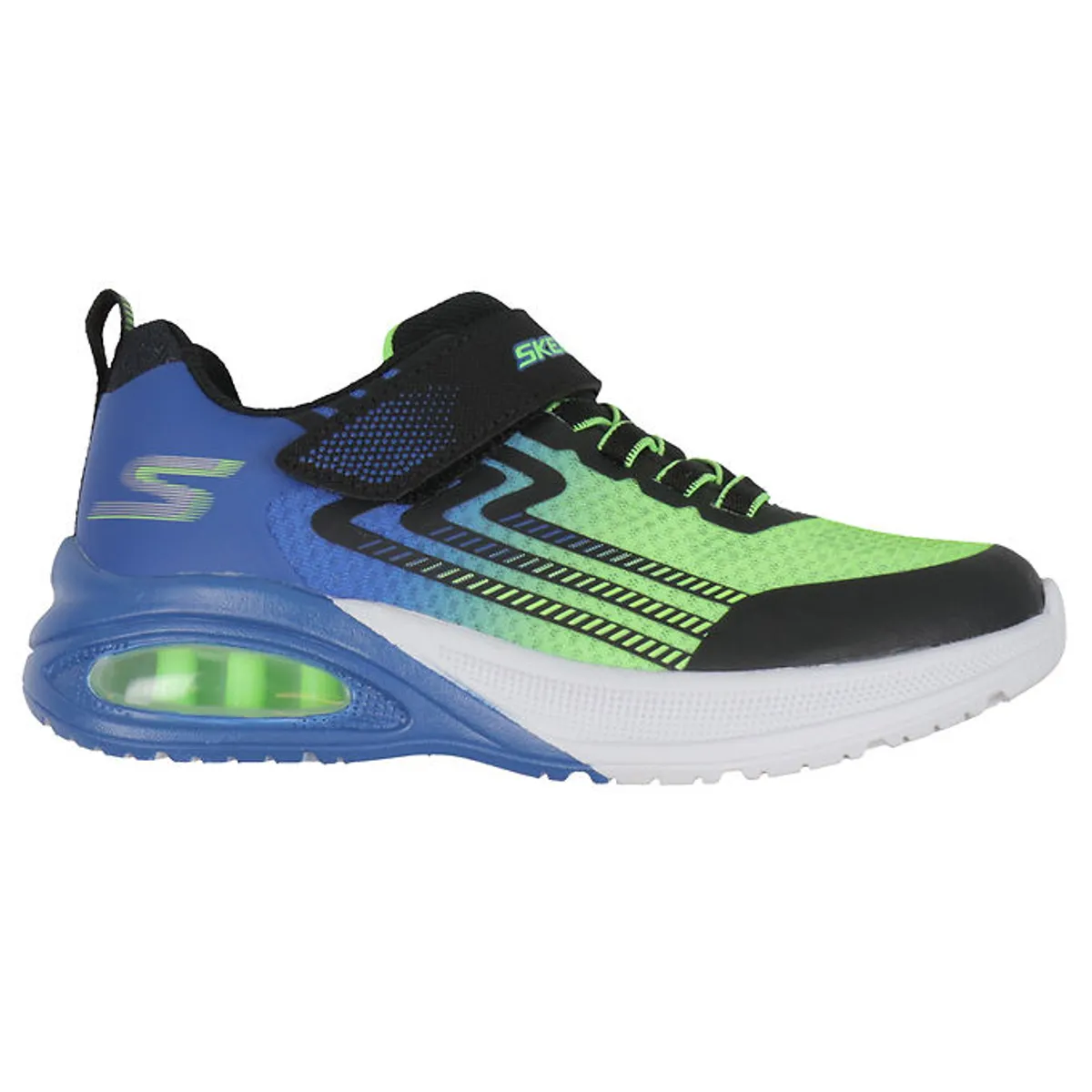 Skechers Sko - Microspec Max Advance - Blå/Lime