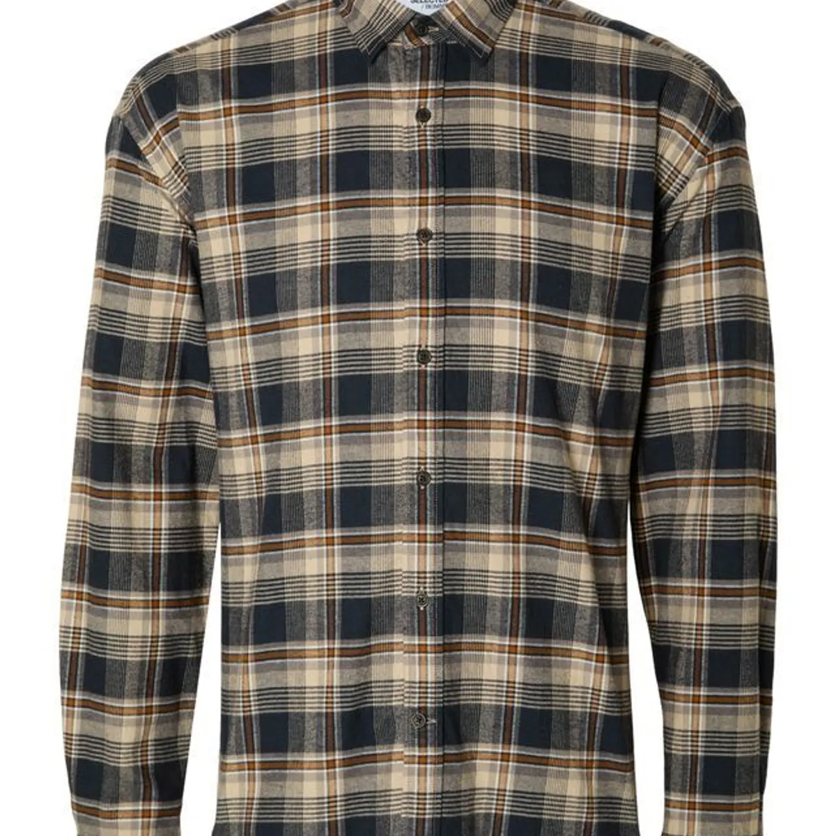 SLHREGOWEN-FLANNEL SHIRT LS CHECK W