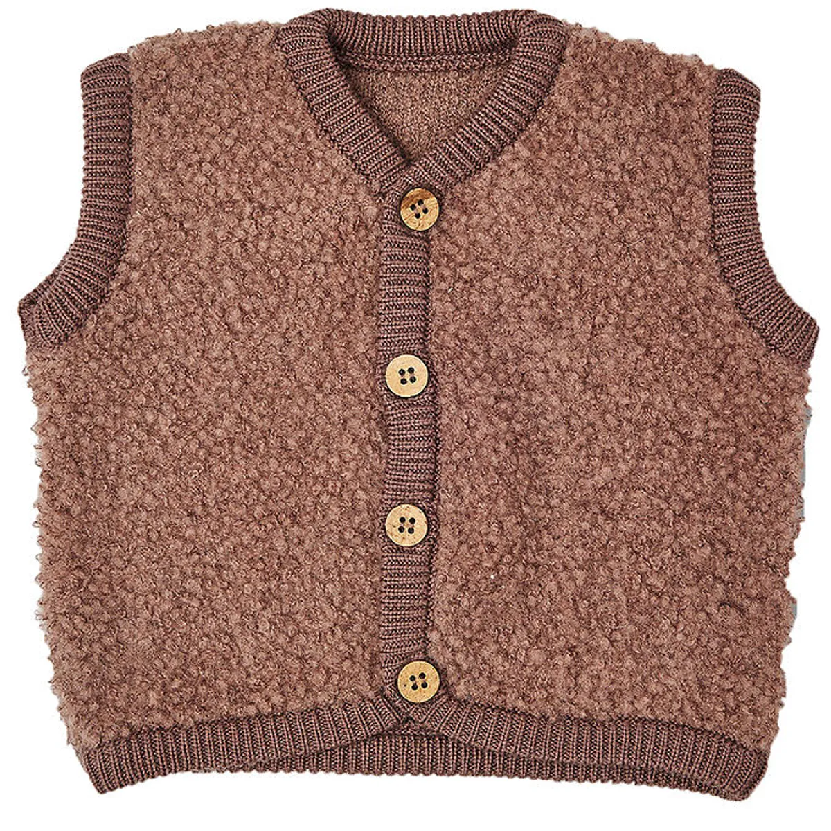 Smallstuff Vest - Uld - Rose brown