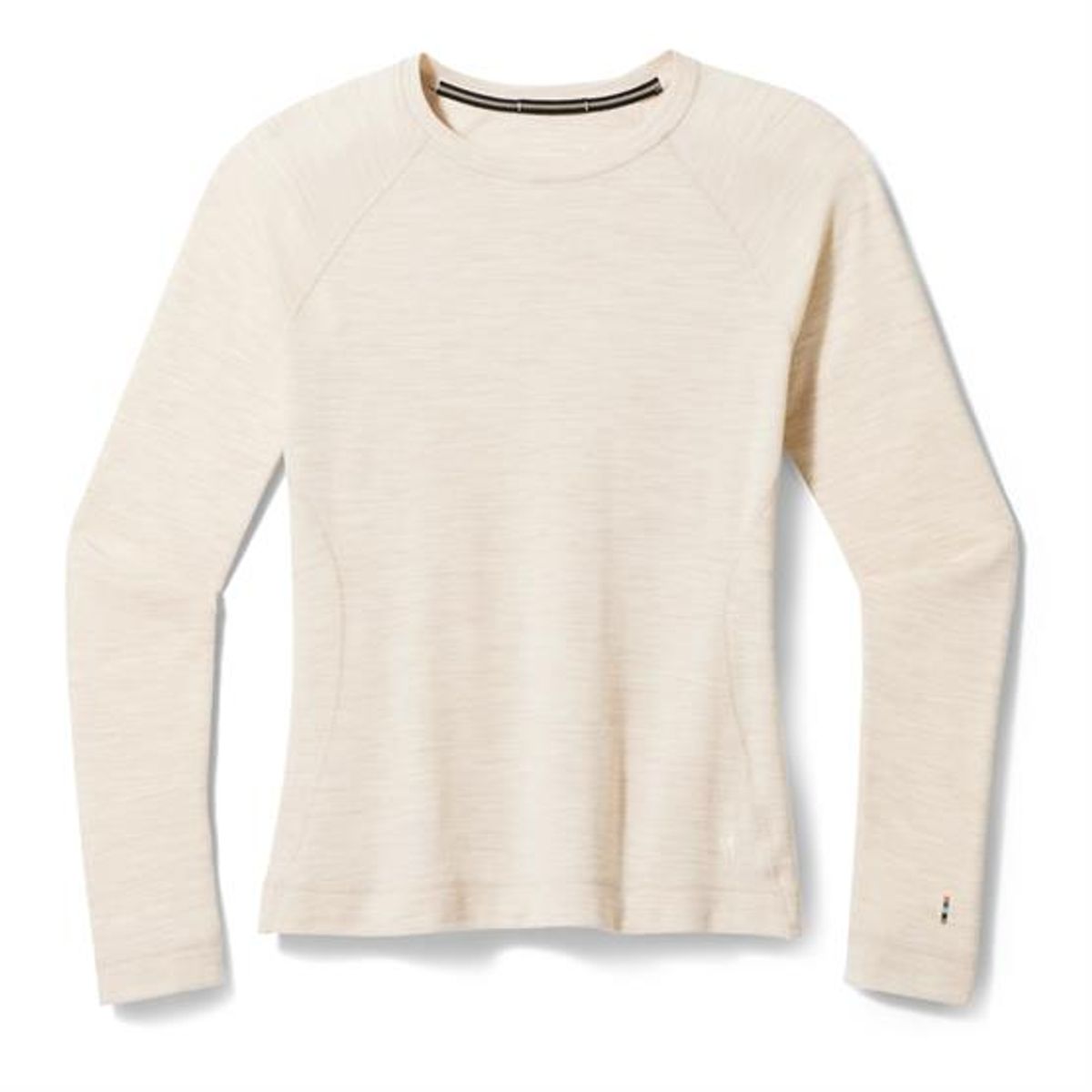 Smartwool Womens Thermal Merino Base Layer Crew, Almond Heather