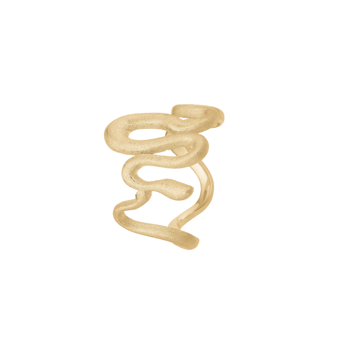 Snake Ring - Forgyldt Sølv / 52