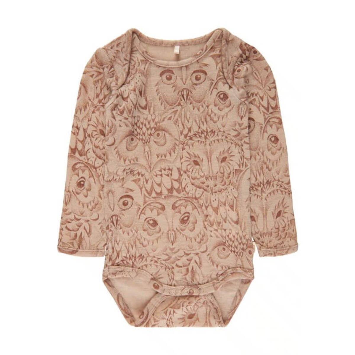 Soft Gallery - SGBob Hello Owl Wool LS Body - Cuban Sand - 80/12 mdr.