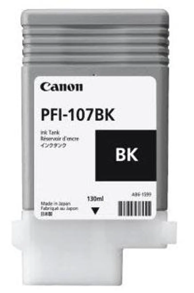 Sort blækpatron 107BK 6705B001 - Canon - 130ml.