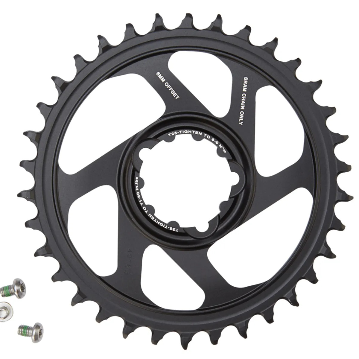 Sram Eagle XX1/X01 klinge - 1 x 12 gear - Sort - Direct Mount - 6 mm offset - 36 tænder