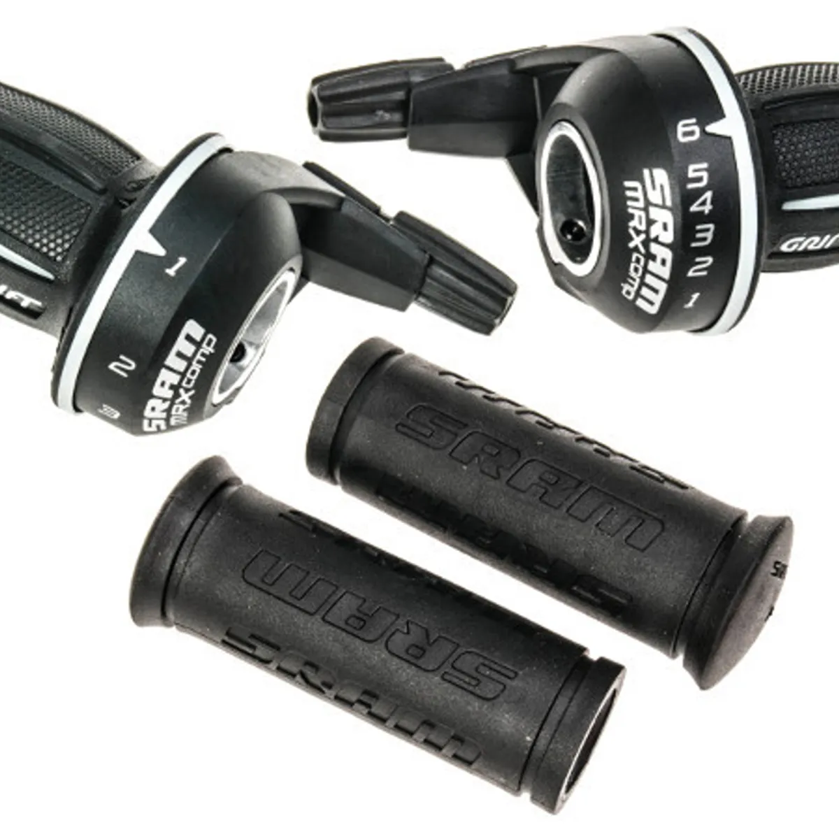 Sram MRX - Twist skifter i sæt - Til 3 x 6 gear - Sort