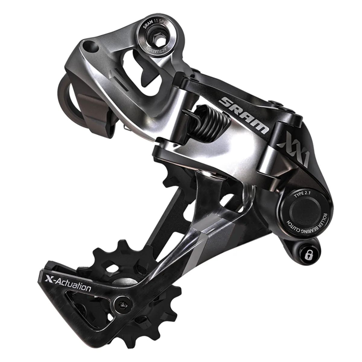 Sram XX1 bagskifter - Type 2.1 - 11 Gear - Sort/grå