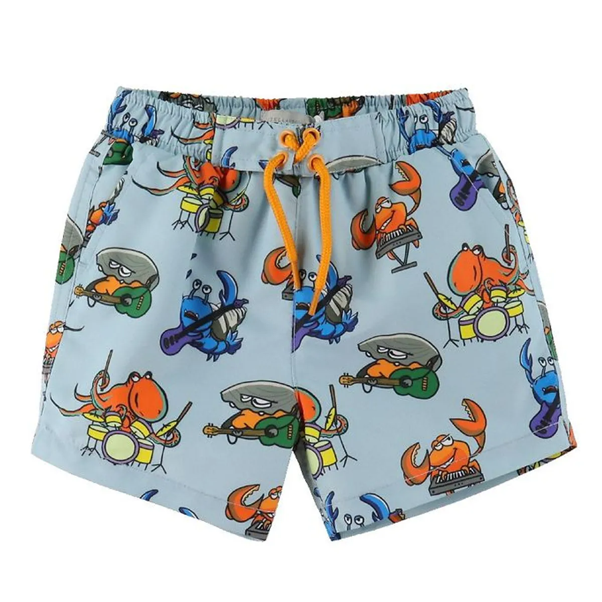 Stella McCartney Kids Badeshorts - Lyseblå m. Havprint