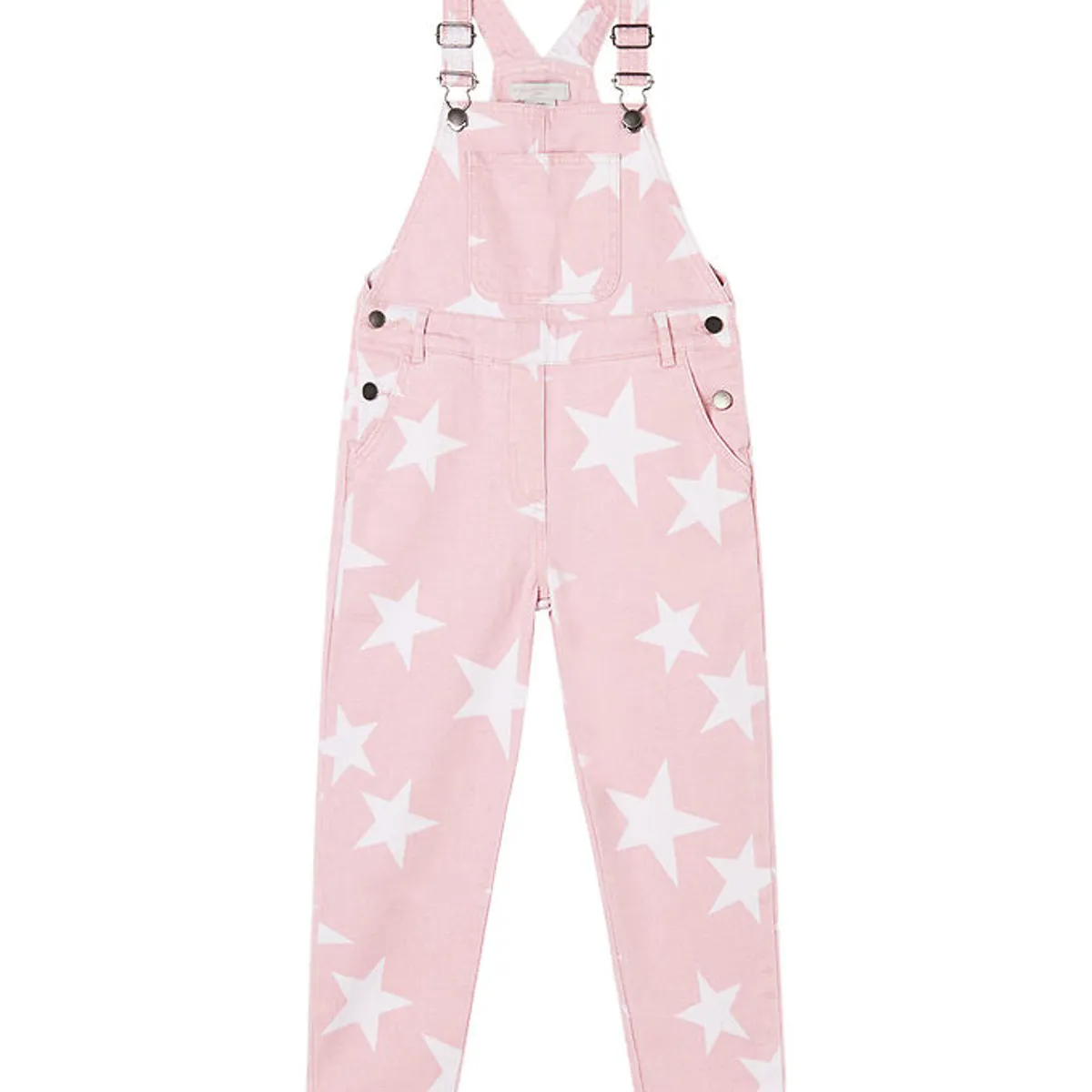 Stella McCartney Kids Smækbukser - Denim - Rosa m. Stjerner