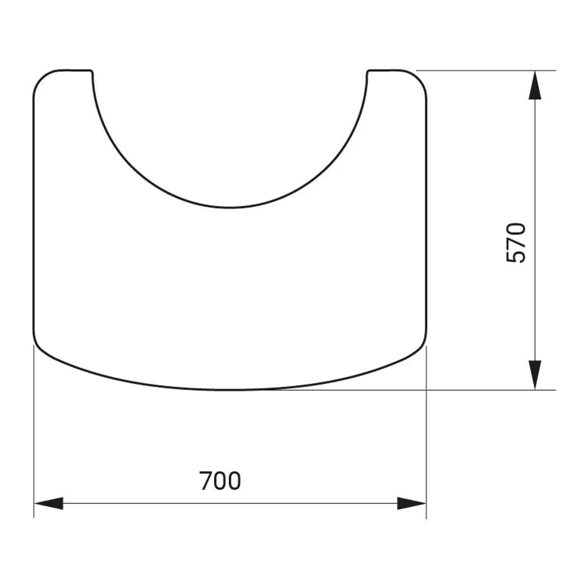 Stålgulvplade Contura 870/886 - Sort