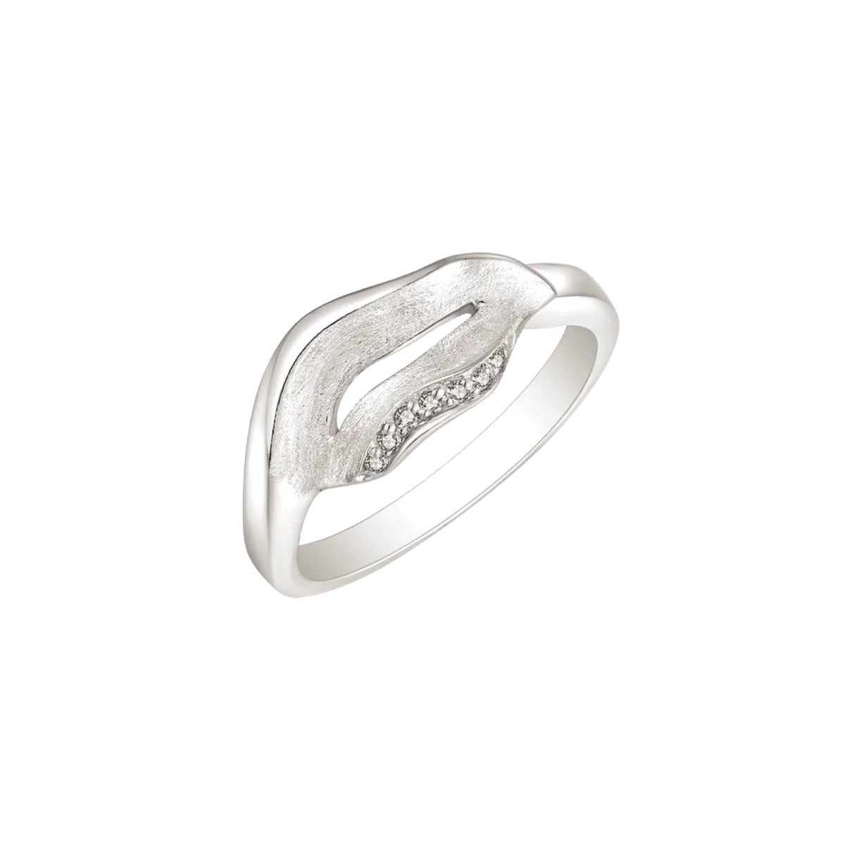 Støvring Design Rhodineret Sølv Ring 12254033