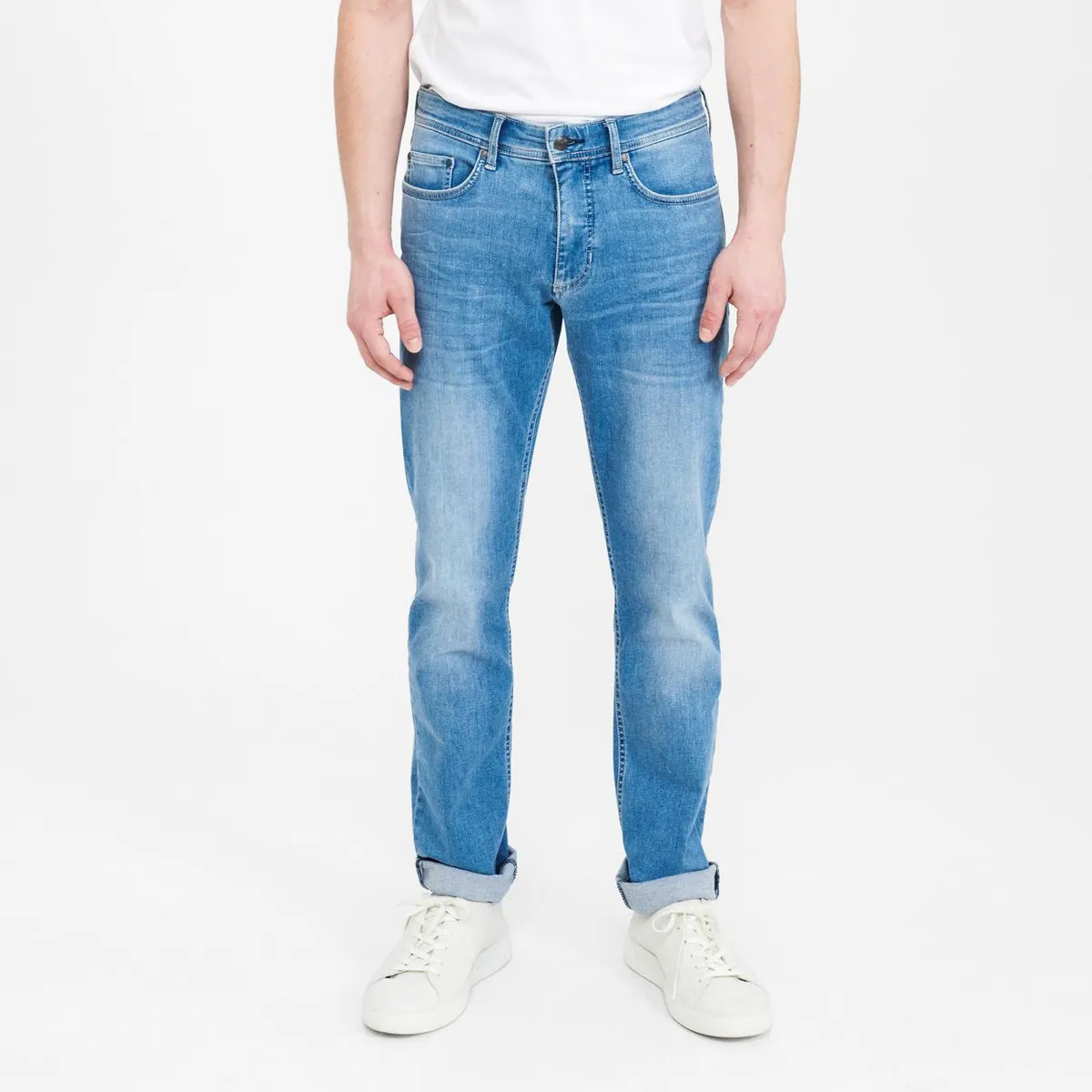 Sunwill 494-7999 super stretch jeans i fitted fit Herre / Bukser / Cowboybukser Light Blue 38/34