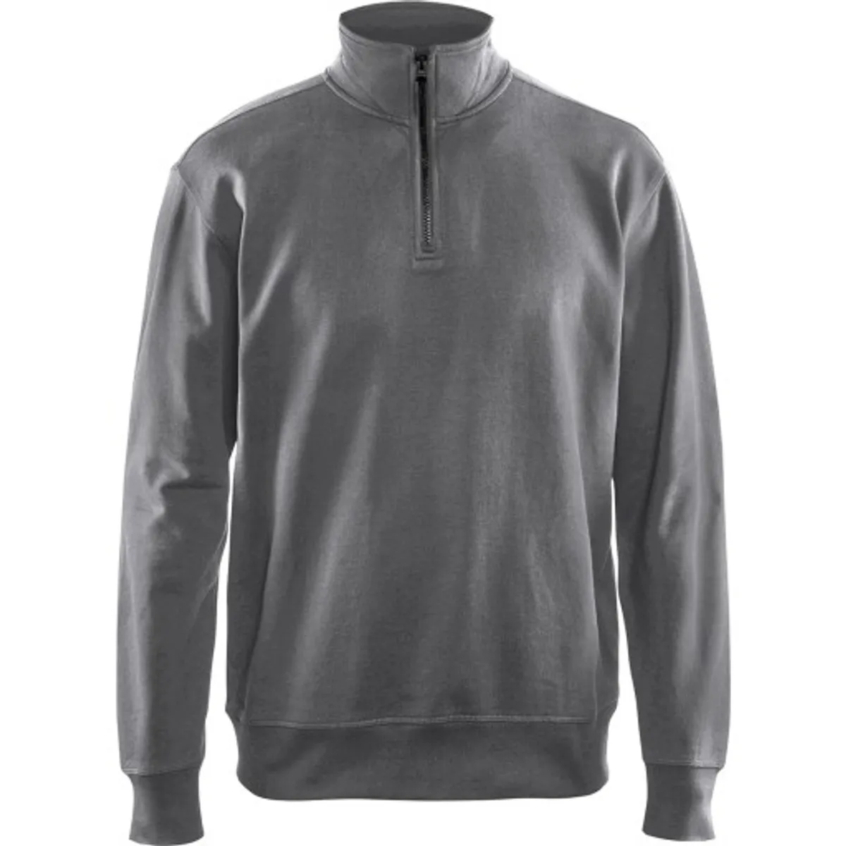 SWEATSHIRT HALF ZIP GRÅ S