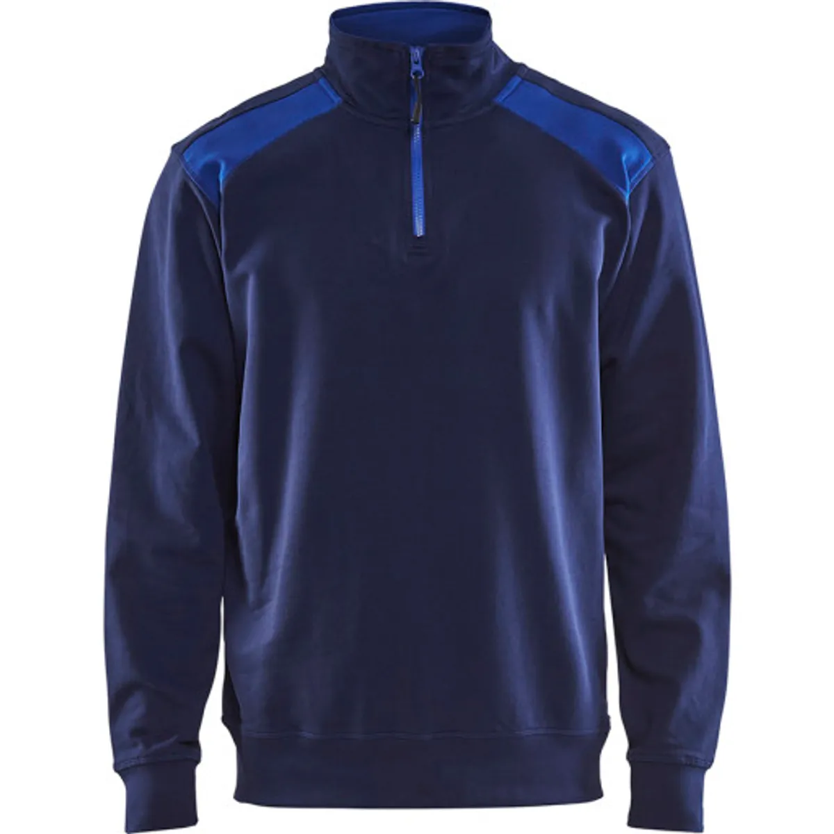 SWEATSHIRT HALF ZIP MARINEBLÅ/