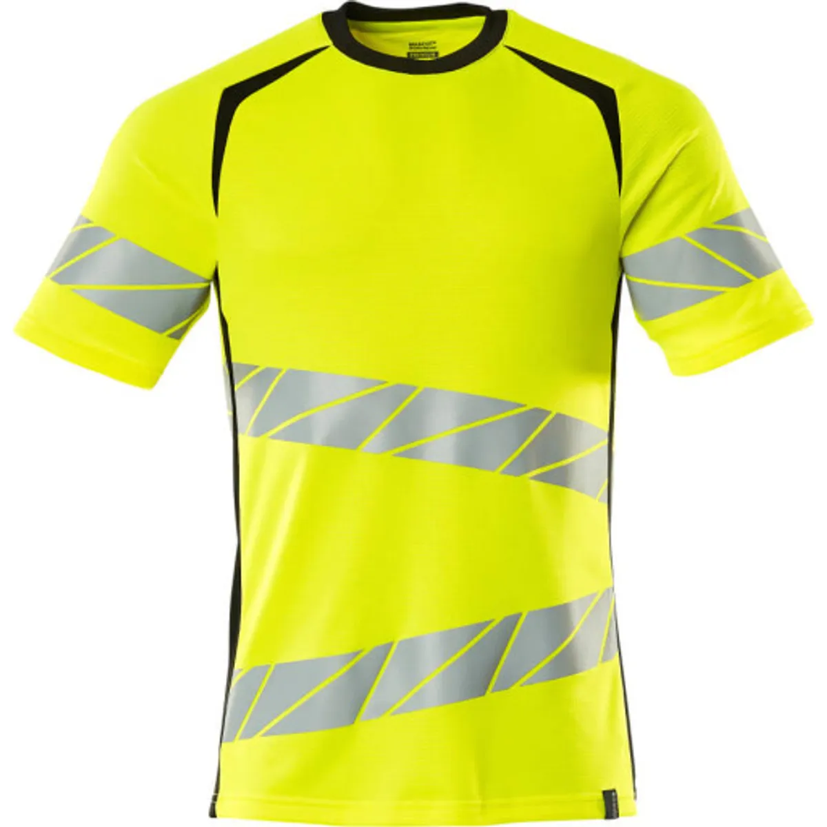 T-SHIRT HI-VIS GUL/SORT 3XL