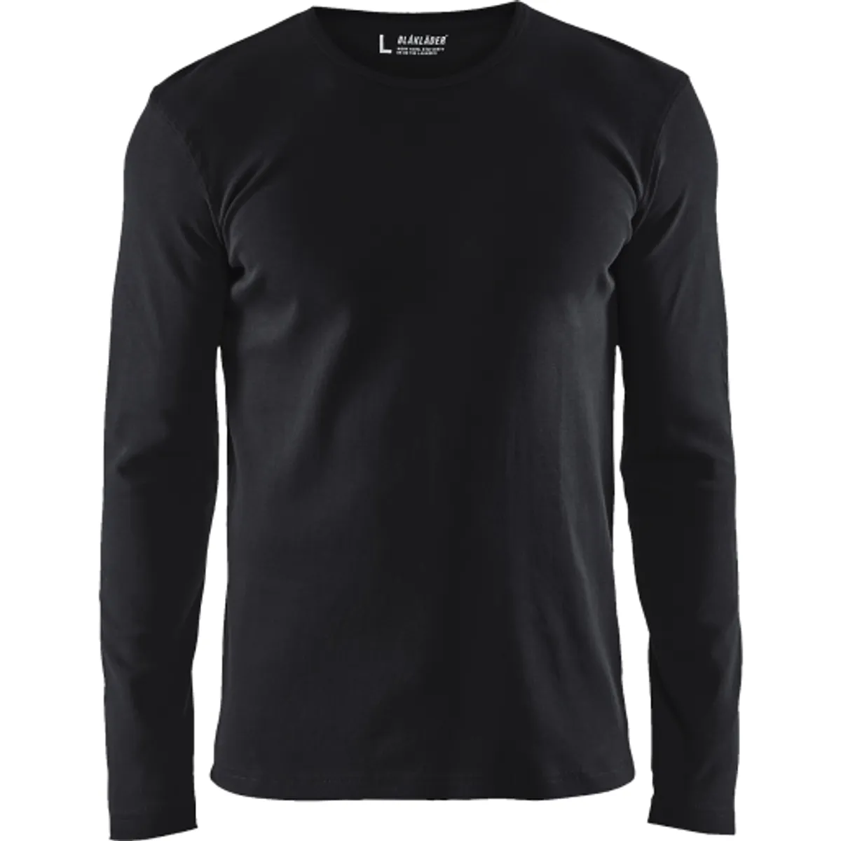 T-SHIRT LANG ÆRME SORT 3314 4X