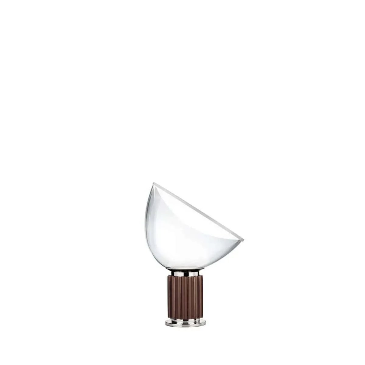 Taccia Small Glasskærm Bordlampe LED Bronze - Flos