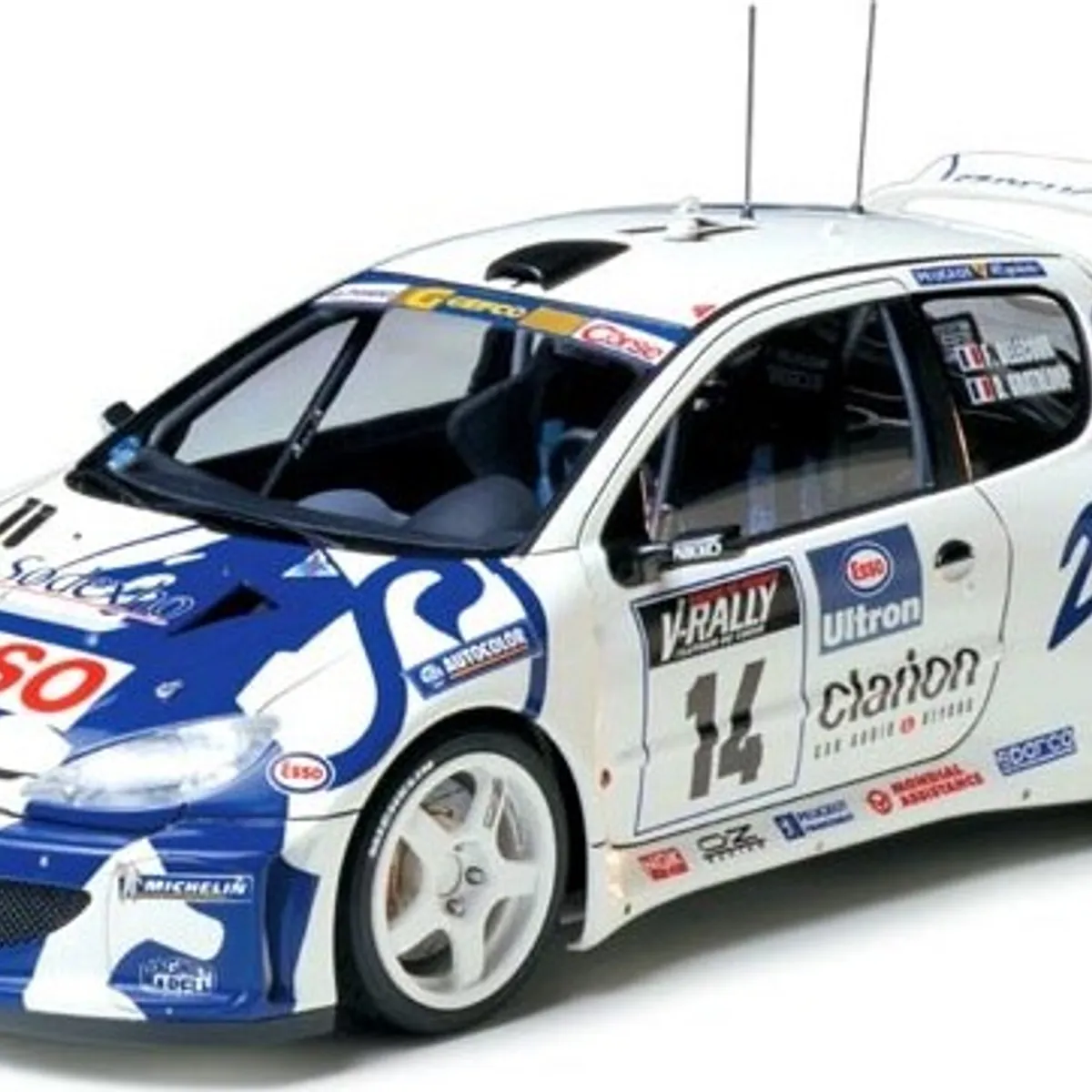 Tamiya - Peugeot 206 Wrc Modelbil Byggesæt - 1:24 - 24221