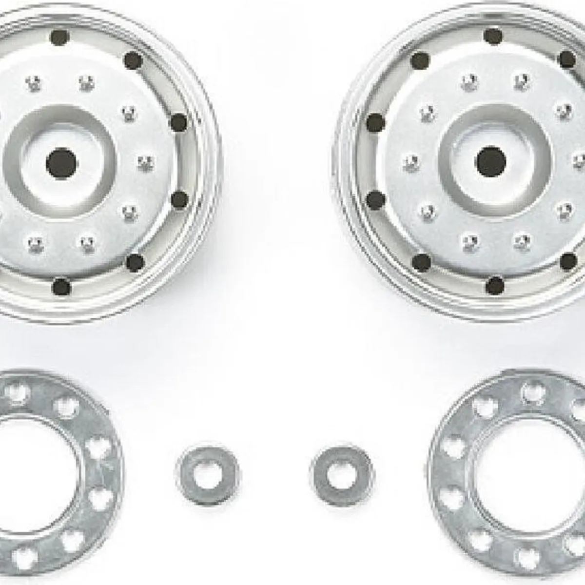 Tamiya - Plated Wheels - 30 Mm - Hex - Matte - 2 Stk - 56519