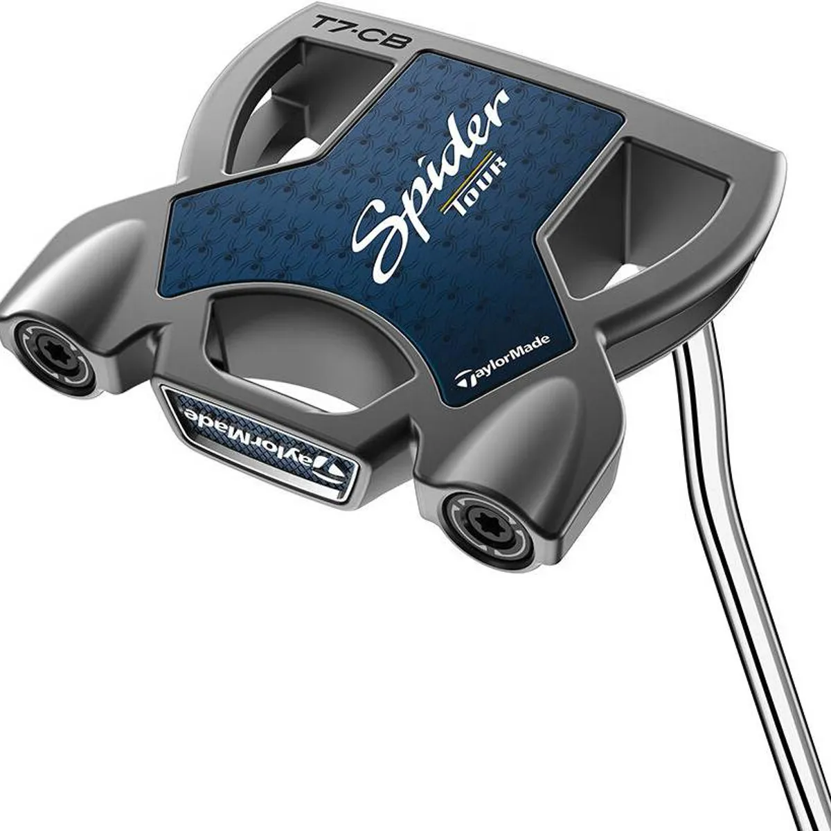 Taylormade Spider Tour S Double Bend Neck Putter - Børstet Stål - Højre - Str. 35" - Taylormade Pistol GT 1.0 (2023) 1.0 Hvid/Sort