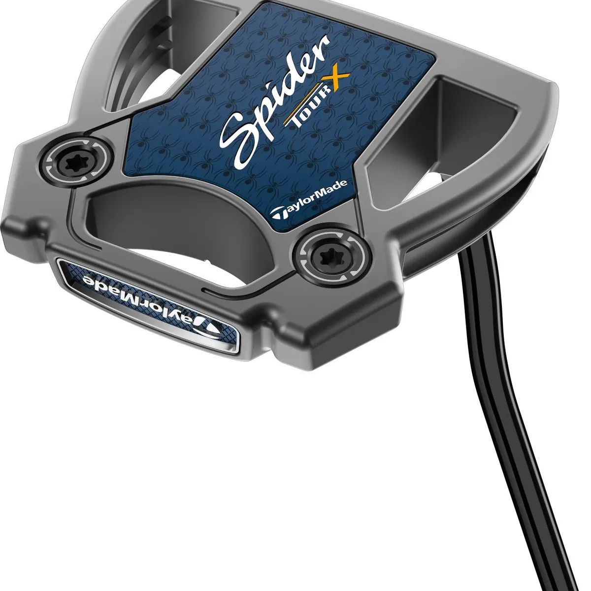 Taylormade Spider Tour X Double Bend Neck Putter - Børstet Stål - Højre - Str. 35" - Taylormade Pistol GT 1.0 (2023) 1.0 Hvid/Sort