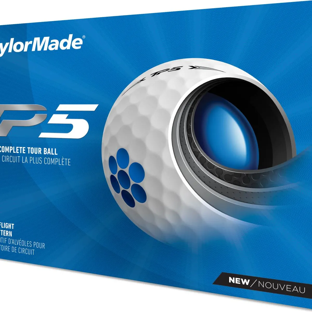 Taylormade TP5 (2021) Golfbolde - Hvid