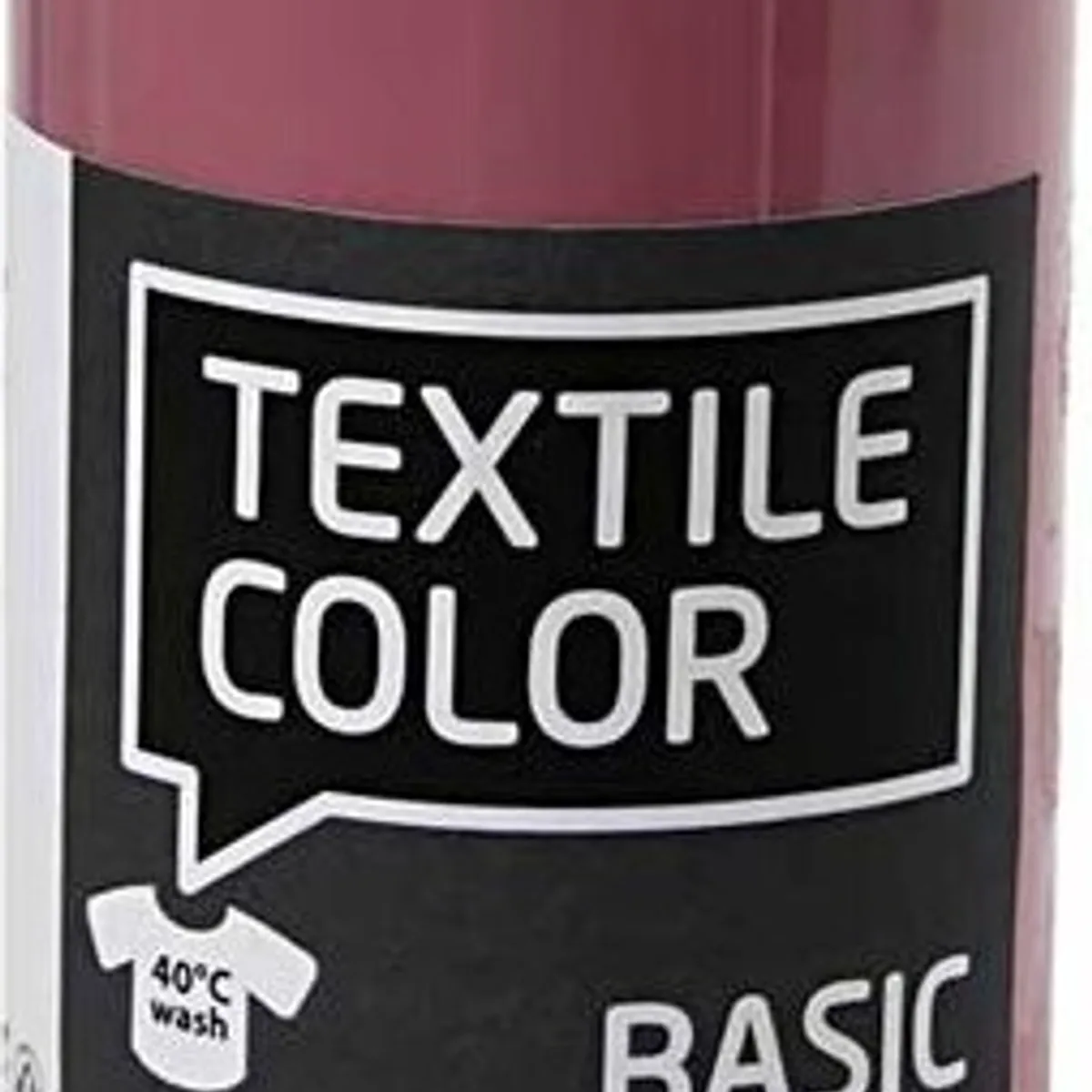 Tekstilmaling - Textile Color Basic - Mørk Rosa 500 Ml