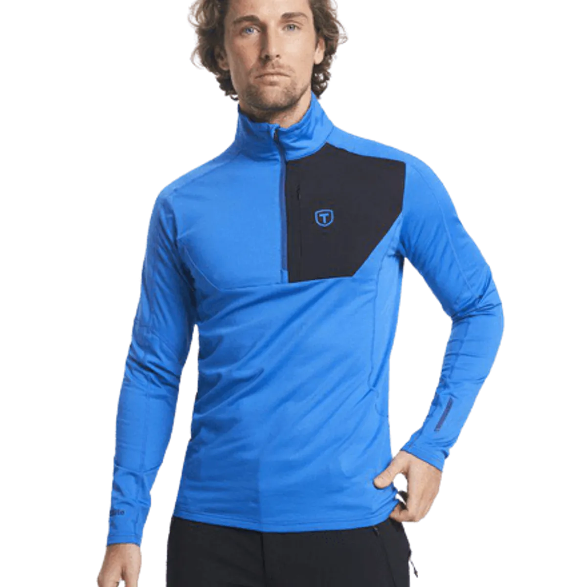 Tenson Txlite Half Zip Herre (Farve: Blue, Størrelse: 3xl)