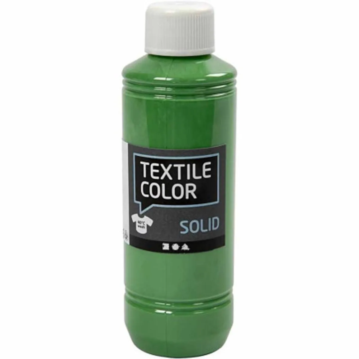 Textile Solid, brilliantgrøn, dækkende, 250 ml/ 1 fl.