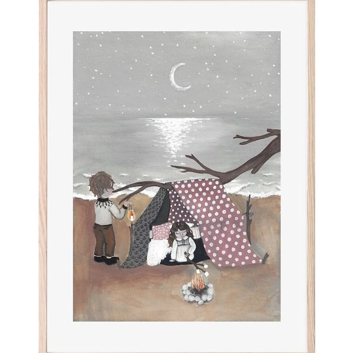 That's Mine Plakat - 30x40 cm - Bonfire In Moonlight