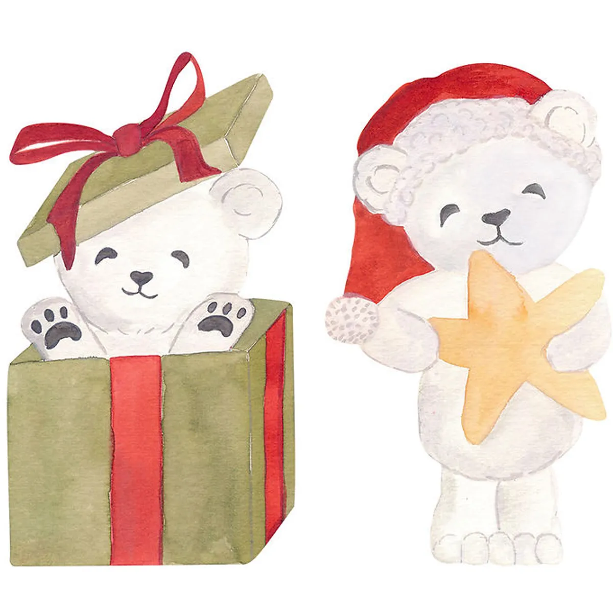 That's Mine Wallstickers - 19 cm - Santa Bears