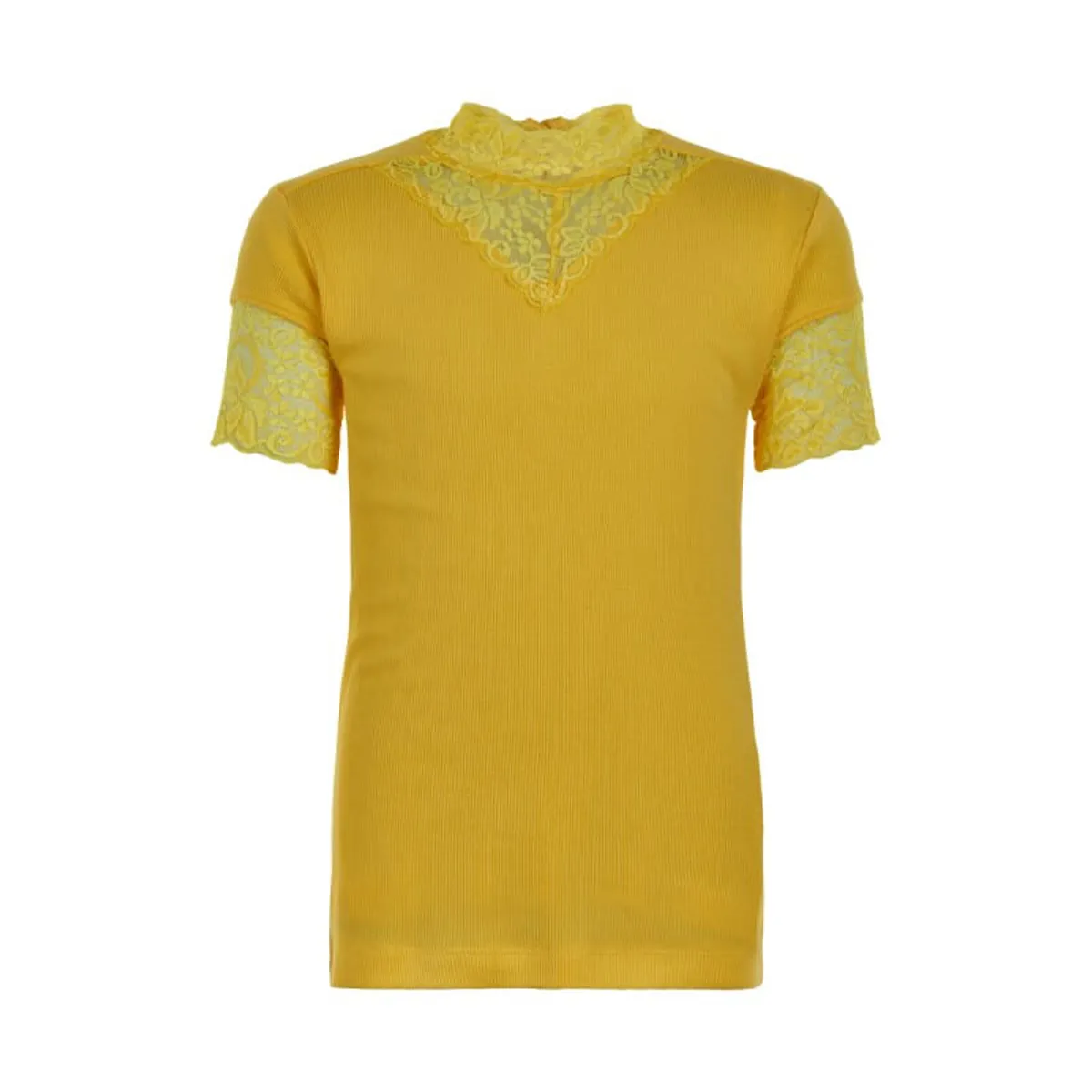 THE NEW - Olace S/S TOP T-Shirt - Primrose Yellow - 5/6 år