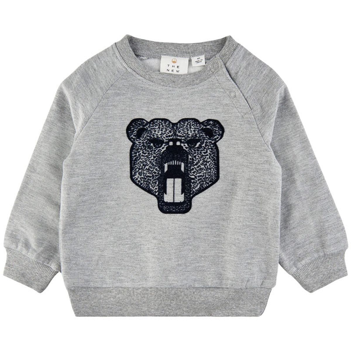 The New Siblings - Adylan Sweatshirt - Light Grey Melange - 74